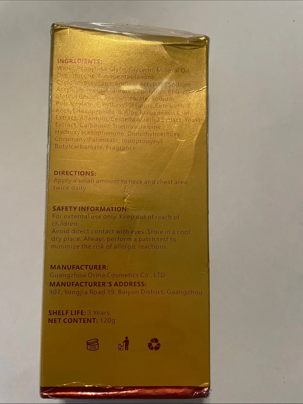 AH-8 Neck Firming Cream with Roller - Moisturizing Anti-Aging